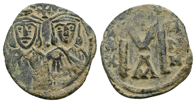 Nicephorus I, AD 802-811. AE, Follis. 3.81 g. 21.82 mm. Constantinople.