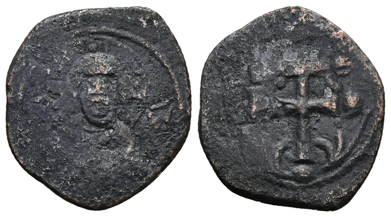 Anonymous Follis, Class H. Michael VII, AD 1071-1078. AE, Follis. 5.62 g. 26.29 ...