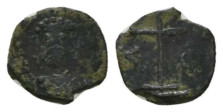 Alexius I Comnenus, AD 1081-1118. AE, Tetarteron. 1.24 g. 14.19 mm. Uncertain mi...