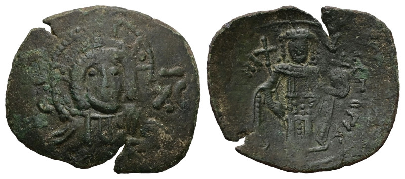 Latin Rulers of Constantinople (?). AD 1204-1261. AE, Trachy. 2.80 g. 27.04 mm. ...