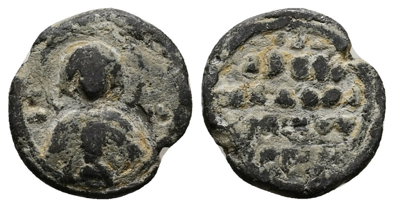 PB Byzantine lead seal. 4.39 g. 17.20 mm.