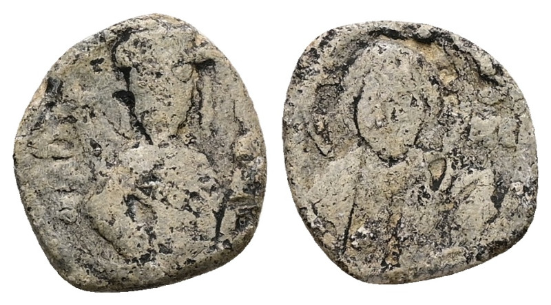 PB Byzantine lead token. 3.15 g. 16.18 mm.