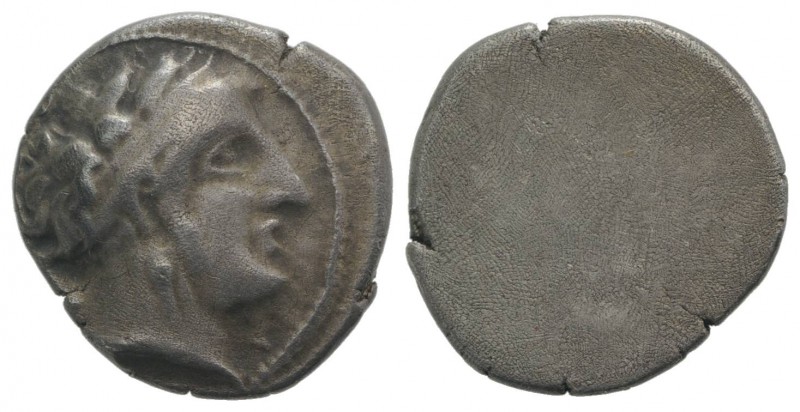 Etruria, Populonia, c. 300-250 BC. AR 10 Asses (18mm, 4.00g). Head of female r.,...