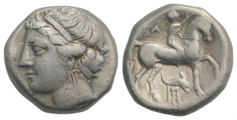 Southern Apulia, Tarentum. Campano-Tarentine series, c. 281-272 BC. AR Didrachm ...