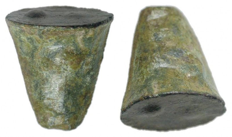Sicily, Akragas, c. 450-440 BC. Cast Æ Hexas or Dionkion (15mm, 7.13g). Eagle st...