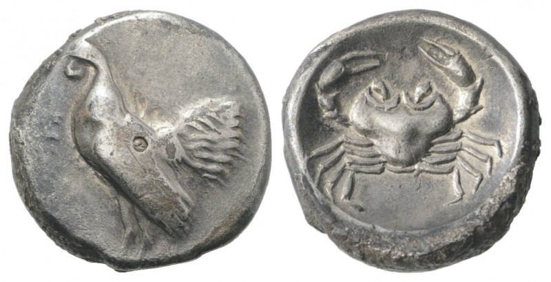 Sicily, Himera, c. 483-472 BC. AR Didrachm (20mm, 8.37g, 10h). Cock standing l. ...
