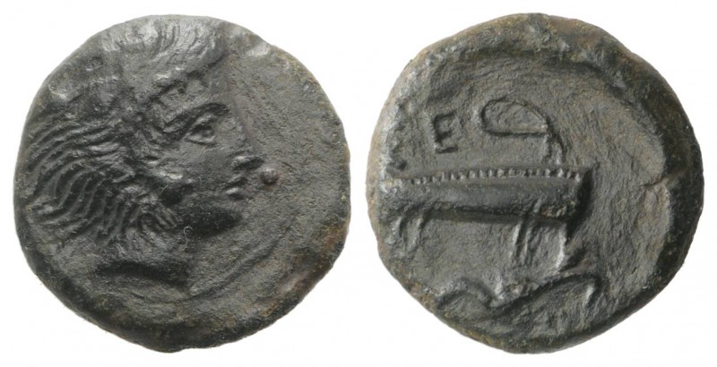 Sicily, Selinos, c. 415/2-409 BC. Æ Hexas or Hemilitron (14mm, 3.19g, 12h). Head...