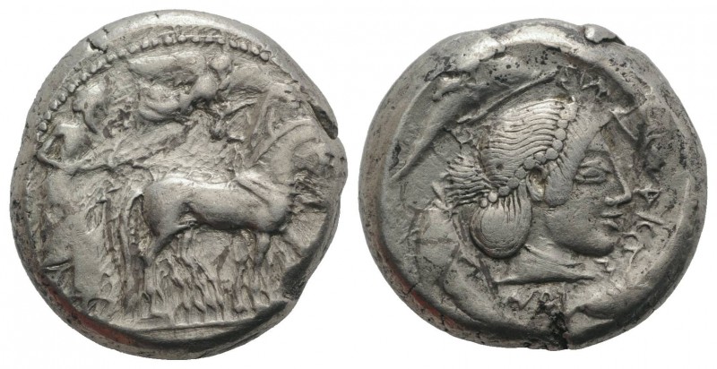 Sicily, Syracuse. Hieron I (478-466 BC). AR Tetradrachm (23mm, 17.61g, 8h), c. 4...