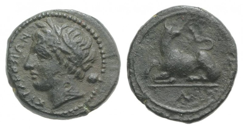 Sicily, Syracuse. Agathokles (317-289 BC). Æ (11mm, 1.54g, 9h), c. 317-310 BC. L...