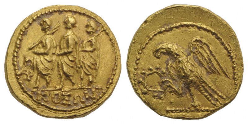 Thracian Dynasts, Koson (c. 44-42 BC). AV Stater (19mm, 8.50g, 12h). Roman consu...