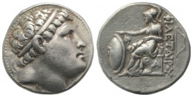 Kings of Pergamon, Philetairos (282-263 BC). AR Tetradrachm (28mm, 17.11g, 12h). Pergamon, c. 269/8-263 BC. Laureate head of Philetairos r. R/ Athena ...