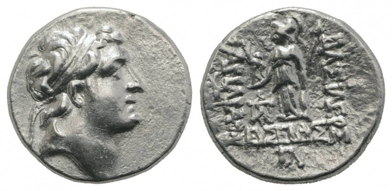 Kings of Cappadocia, Ariarathes V (c. 163-130 BC). AR Drachm (17mm, 4.16g, 12h),...