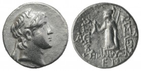 Kings of Cappadocia, Ariarathes VI (c. 130-112/0 BC). AR Drachm (18mm, 4.13g, 12h), year 15 (116/5 BC). Diademed head r. R/ Athena standing l. holding...