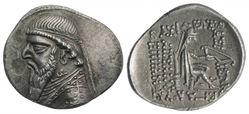 Kings of Parthia, Mithradates II (121-91 BC). AR Drachm (21mm, 4.02g, 12h). Rhag...