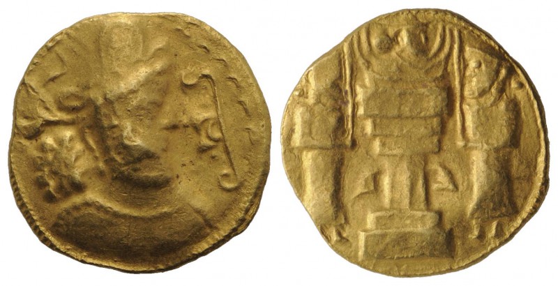 Sasanian Kings, Šābuhr (Shahpur) III (383-388). AV Dinar (21mm, 7.37g, 3h). Sind...