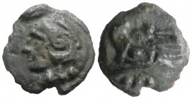 Anonymous, Rome, c. 215-212 BC. Æ Quadrans (37mm, 37.40g, 12h). Head of Hercules l., wearing lion skin. R/ Prow l. Vecchi, ICC 112; Crawford 41/8a; RB...