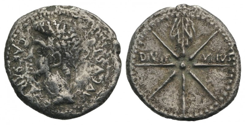 Augustus (27 BC-AD 14). AR Denarius (19mm, 2.91g, 9h). Uncertain Spanish mint (C...