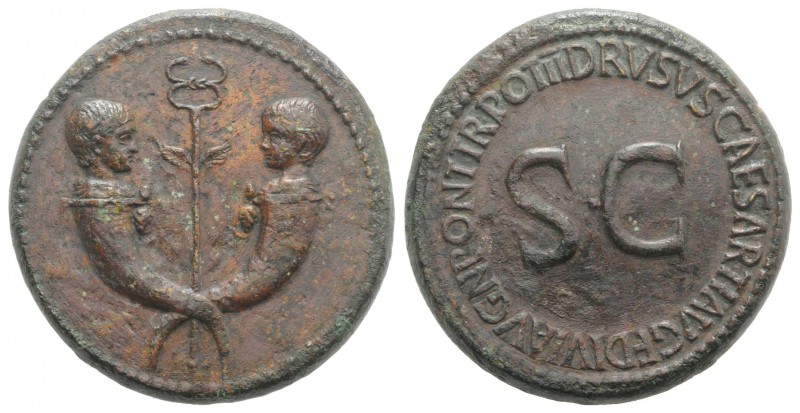 Tiberius and Germanicus Gemellus (19-37/8 and 19-23/4, respectively). Æ Sesterti...