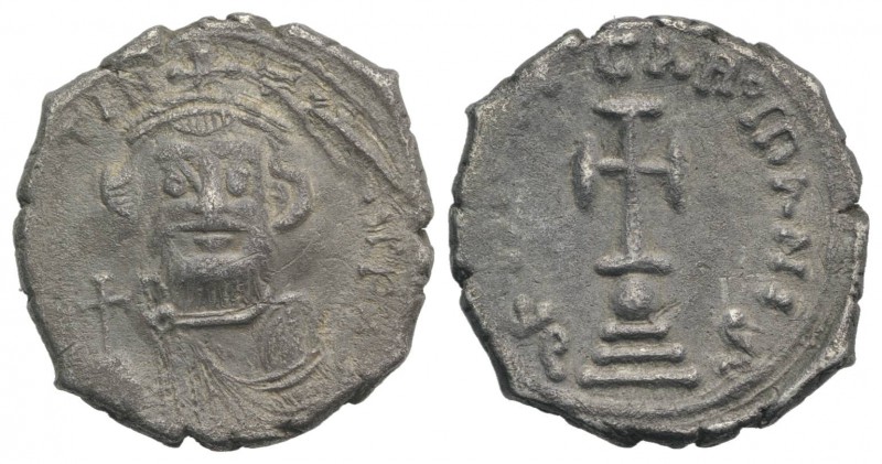 Constans II (641-668). AR Hexagram (21mm, 4.95g, 6h). Constantinople, 650-654. C...