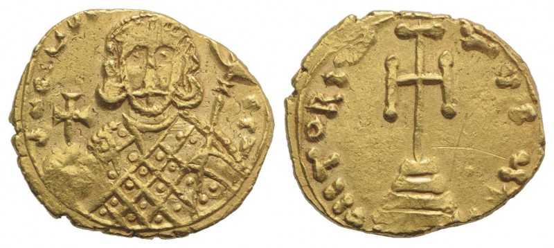 Philippicus Bardanes (711-713). AV Solidus (19mm, 4.02g, 6h). Syracuse, 711-3. C...