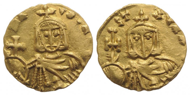 Nicephorus I and Stauracius (802-811). AV Semissis (13mm, 1.83g, 6h). Syracuse, ...