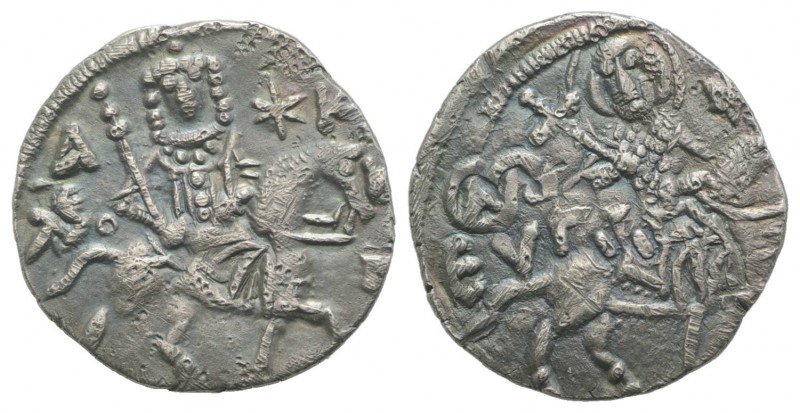 Alexius III (Emperor of Trebizond, 1349-1390). AR Asper (21mm, 2.72g, 6h). St. E...