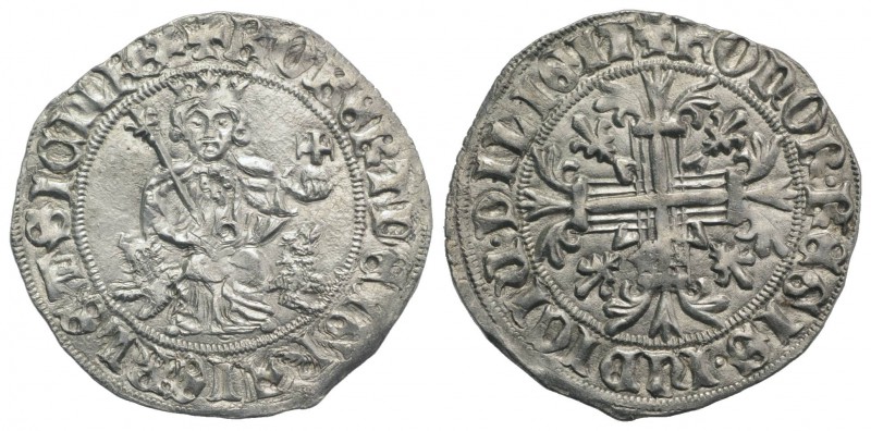 Italy, Napoli. Roberto I d'Angiò (1309-1343). AR Gigliato (29mm, 3.97g, 1h). Kin...