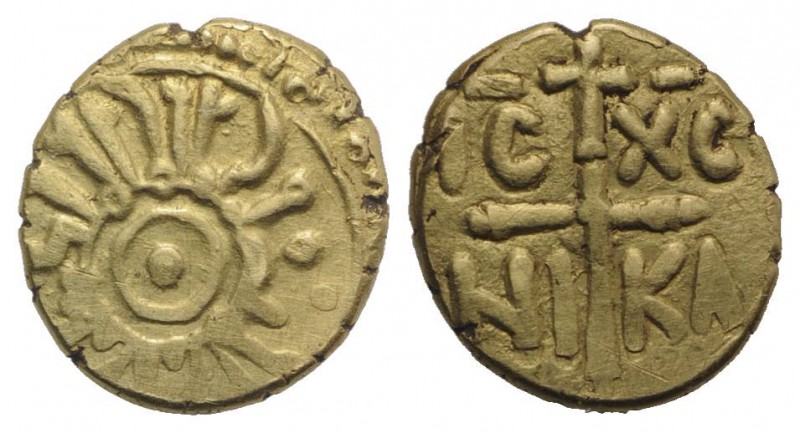 Italy, Sicily, Messina or Palermo. Tancredi (1190-1194). AV Tarì (10mm, 1.22g). ...