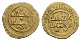 Italy, Sicily. Anonymous, local ruler(?), c. 11th century. AV Tarì (12mm, 0.93g). Imitating Fatimid issues. Cf. Spahr 33. Very interesting, Good VF