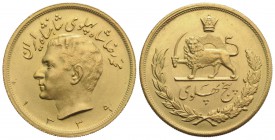 Iran, Reza Pahlavi (1941-1979). AV 5 Pahlevi 1339/1960 (40mm, 40.79g, 12h). Kr. 1164. EF