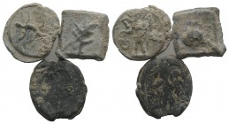 Lot of 3 Roman Pb Tesserae, c. 1st century BC - 1st century AD. Lot sold as is, no return