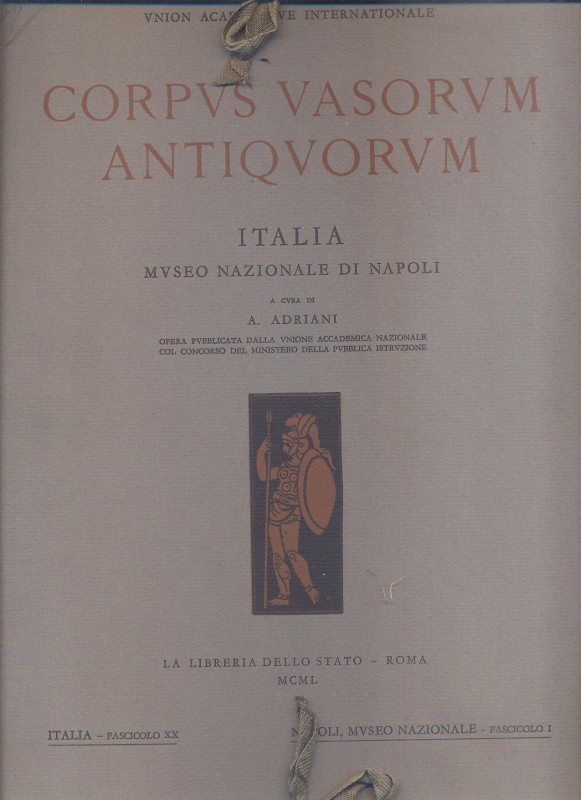 ADRIANI A. - Corpvs Vasorvum Antiqvorvm. Italia, Museo Nazionale di Napoli. Fasc...