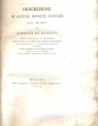 DE MAINONI S. - Descrizione di alcume monete cufiche del museo di Stefano De Mainoni. Milano, 1820. pp. 136, tavv. 3. ril. \ pelle con scritte, intons...