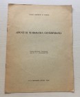 Gamberini Di Scarfea C. Appunti di Numismatica Contemporanea (Estratto dalla Rivista “Numismatica” Anno III No. 1 Gennaio-Aprile 1962).Roma P&P Santam...