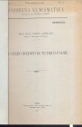 CAPELLINI C. - Un aureo inedito di Tetrico padre. Roma, 1913. pp. 3, con illustrazione nel testo. ril. cartoncino, buono stato, molto raro.