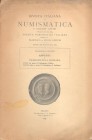 GNECCHI F. - Appunti di numismatica romana LXXII - LXXIII. Un nuovo? medaglione di Albino. - Unico e nuovo? medaglione di Pertinace. Milano, 1905. pp....