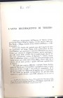 RAGO R. - L'anno decimoquinto di Tiberio. Milano, 1965. pp. 33- 39, con illustrazioni nel testo. ril. carta con giglio, buono stato.