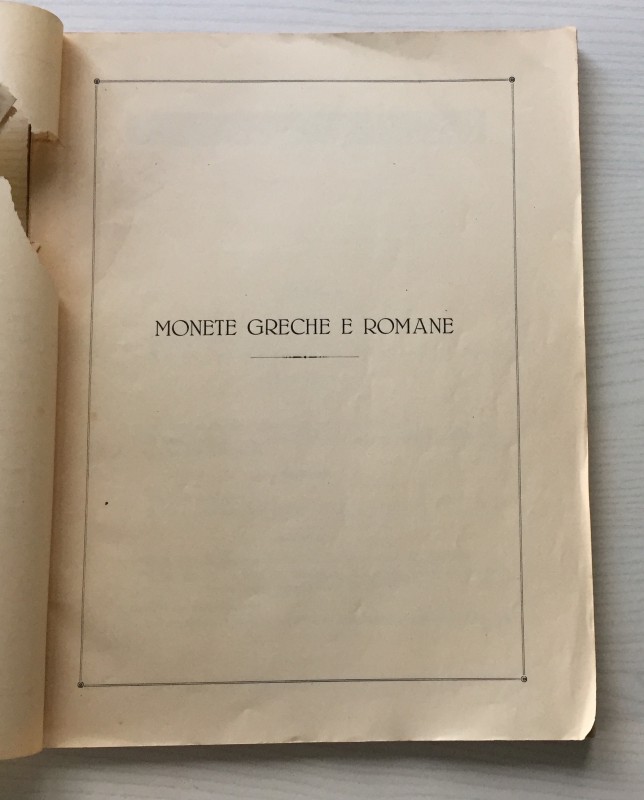 Canessa A.Collezione Polese. Monete Greche e Romane. Napoli 12 Giugno 1928. Bros...