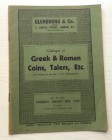 Glendening & Co. Catalogue of Greek & Roman Coins, Talers, Etc. The Property of the late J.N.G. Wallworth. London 28 January 1943. Brossura ed. pp. 16...