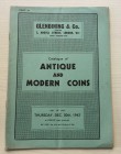 Glendening & Co. Catalogue of Antique and Modern Coins London 30 December 1943. Brossura ed. pp. 18, lotti 205. Buono stato