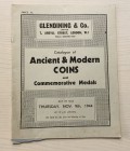Glendining & Co. Catalogue of English & Foreign Coins. London 09 November 1944. Brossura ed. pp. 12, lotti 178. Buono stato