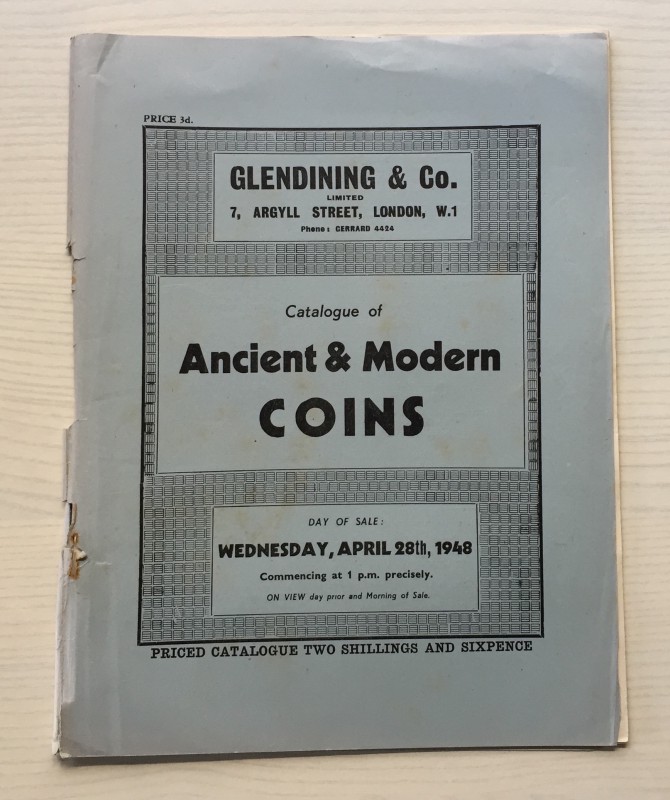 Glendining & Co. Catalogue of Ancient & Modern Coins . London 28 April 1948. Bro...