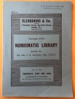 Glendining & Co. Catalogue of the Numismatic Library, formed by the late L.A. Lawrence Esq., F.R.C.S. 18 May 1950. Brossura ed. pp. 15, lotti 164. Buo...