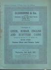 GLENDINING & CO. – London 02 04 1952. Catalogue of Greek, Roman, english and scottish coins, formed by the late V. J. E. Ryan Esq. Fifth part. Roman s...