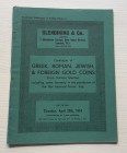 Glendining & Co. Catalogue of Greek, Roman, Jewis, & Foreign Gold Coins from various sources, including some formerly in the possession of the late Le...