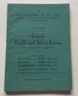 Glendining & Co. Catalogue of the Important Collection of Greek Gold and Silver Coins The property of a Nobleman. London 18-19-20 April 1955. Brossura...