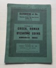 Glendining & Co. Catalogue of Greek, Roman and Byzantine Coins also Numismatic Books London 27 November 1958. Brossura ed. pp. 44, lotti 387, tavv. V ...