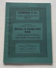 Glendening & Co. Catalogue of an Important Collection of Maltese & Foreign Gold Coins, and the valuable Collection of Mr. Wharton Sinkler of U.S.A. In...