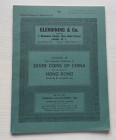 Glendening & Co. Catalogue of the Important Collection of Silver Coins of China and the Colony of Hong Kong formed by W.von Halle Esq. London 24 Novem...