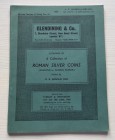 Glendening & Co. Catalogue of A Collection of Roman Silver Coins (Augustus to Clodius Albinus) formed by G.R. Arnold ESQ. London 18 June 1969. Brossur...